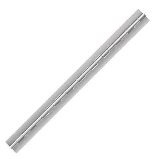 Aluminum Continuous Hinge, Blank, Material Thickness: 0.040", Open Width 1.00"