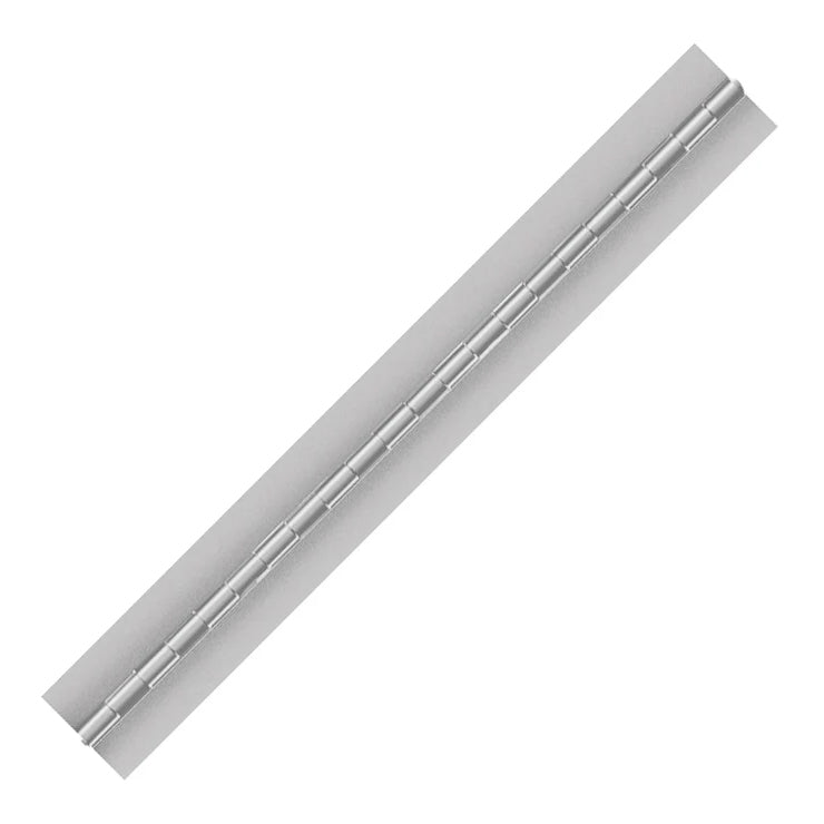 Aluminum Continuous Hinge, Blank, Material Thickness: 0.050", Open Width 3.00", Pin Diameter 0.300"