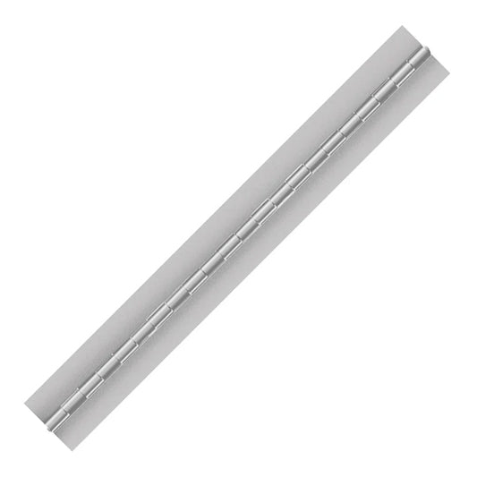 Aluminum Continuous Hinge, Blank, Material Thickness: 0.050", Open Width 1.50", Pin Diameter 0.150"