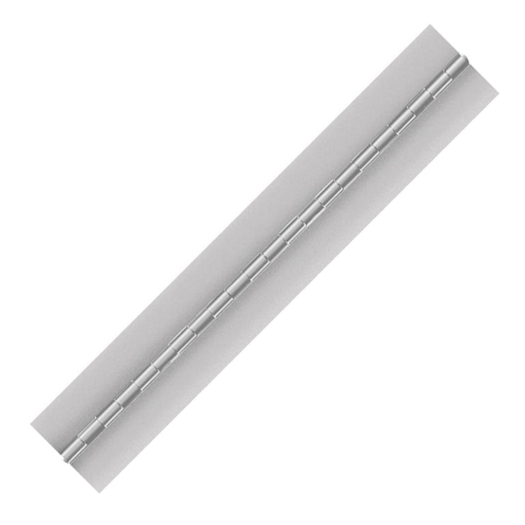 Aluminum Continuous Hinge, Blank, Material Thickness: 0.050", Open Width 3.00", Pin Diameter 0.300"