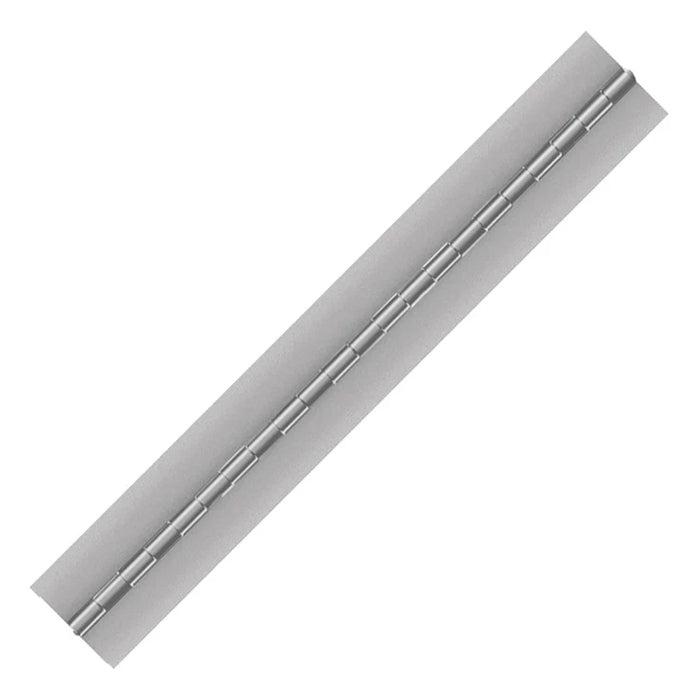 Aluminum Continuous Hinge, Blank, Material Thickness: 0.050", Open Width 3.00", Pin Diameter 0.300"