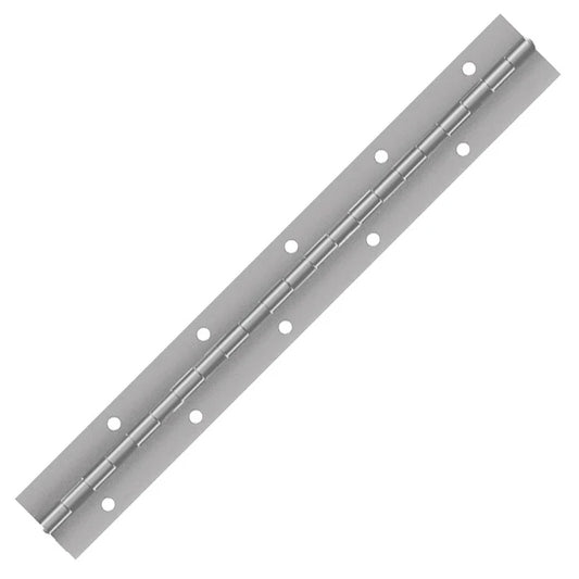 Aluminum Continuous Hinge, Staggered Holes, Material Thickness: 0.040", Open Width 1.50"