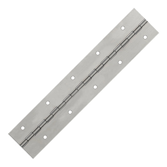 Aluminum Continuous Hinge, Staggered Holes, Material Thickness: 0.040", Open Width 2.00"