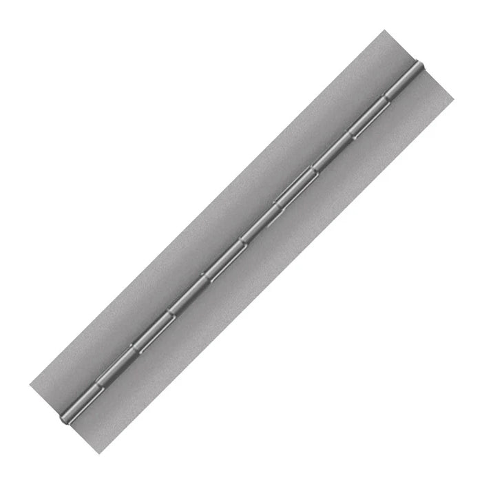 Titanium Continuous Hinge, Blank, Material Thickness: 0.060", Open Width 2.00", Hinge Length 36", Pin Diameter 0.125"