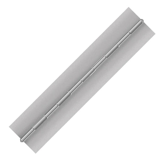 Aluminum Continuous Hinge, Blank, Material Thickness: 0.090", Open Width 2.50"