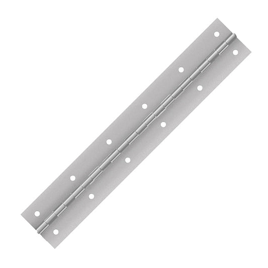 Aluminum Continuous Hinge, Holes, Material Thickness: 0.040" Open Width: 2.00"
