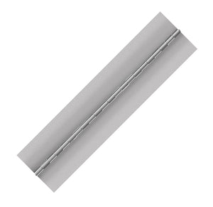 10011<br><b>ALUMINUM CONTINUOUS HINGE</b><br>A-60300-125-5 X 72" B<br>No Holes<br>Mat. Thickness - .060"/16 GA<br>Open Width - 3"<br>Knuckle Length - .5"
