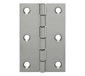 10075<br><b>STAINLESS STEEL BUTT HINGE<br></b> Mat. Thickness -  0.060"/16 GA<br>Open Width – 2.00"<br>Length – 3.00"<br>Countersunk Holes<br> SSB-60200-300 HC