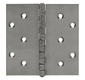 10820<br><b>STAINLESS STEEL<br>BUTT HINGE<br></b> Mat. Thickness - 0.120"/11 GA<br>Open Width – 6.00"<br>Length – 6.00"<br>Countersunk Holes<br> SSB-120600-600 HC