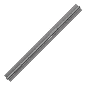 12024<br><B>TITANIUM CONTINUOS HINGE</br></b>TI-60150-125-1 X 72"<br>No Holes<br>Mat. Thickness - .060"/16 GA<br>Open Width - 1"<br>Knuckle Length - 1"