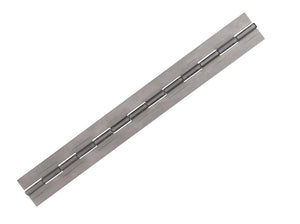 SS-35075-086-25 X 72" No Holes Continuous 304 Alloy Stainless Steel Hinge