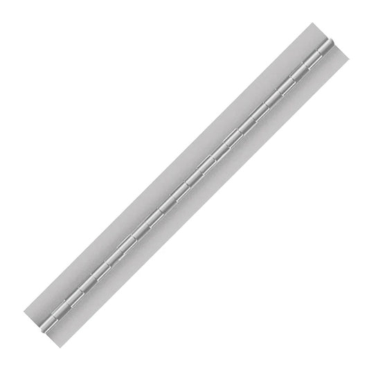 Aluminum Continuous Hinge, Blank, Material Thickness: 0.040", Open Width 1.50"
