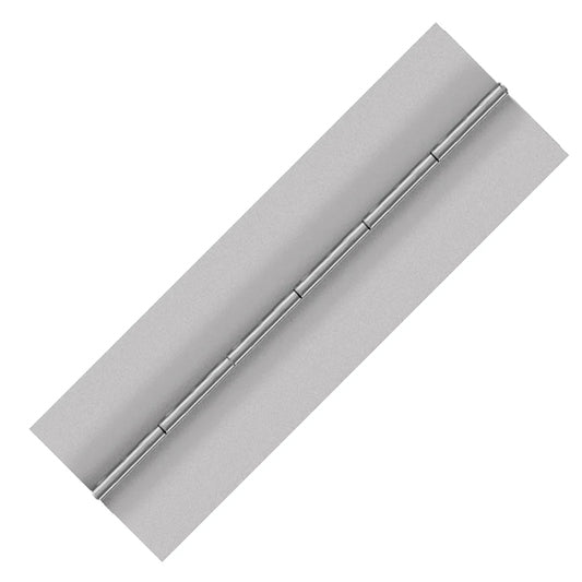 Aluminum Continuous Hinge, Blank, Material Thickness: 0.120", Open Width 4.00"