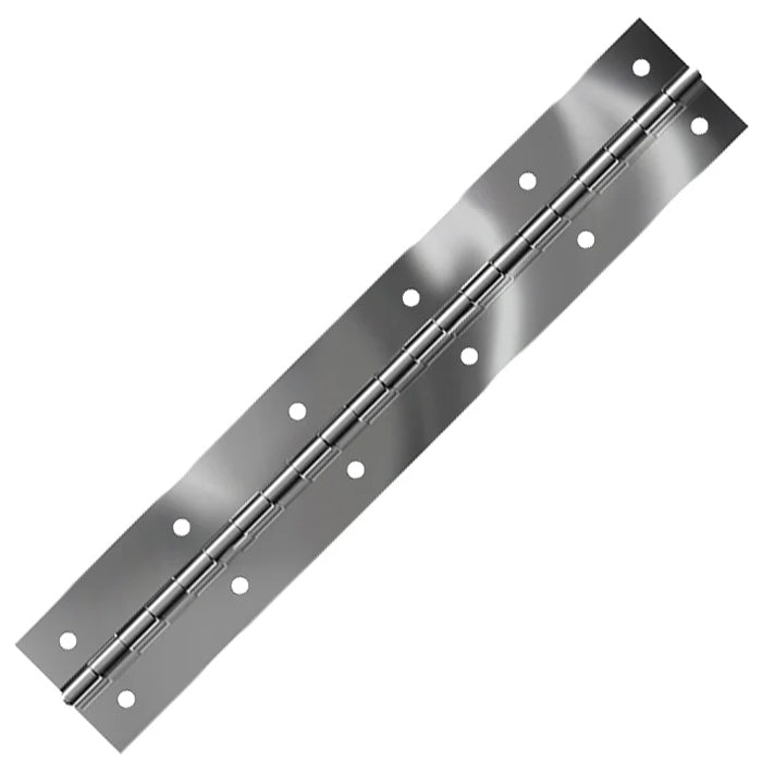 Bright Annealed Stainless Steel Continuous Hinge, Coined Holes