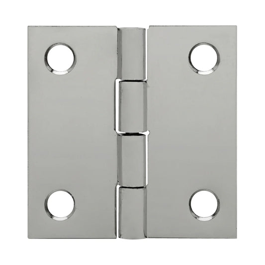 Stainless Steel Electro-Polished Finish Butt Hinge, Open Width 2.00", Hinge Length 2.00"