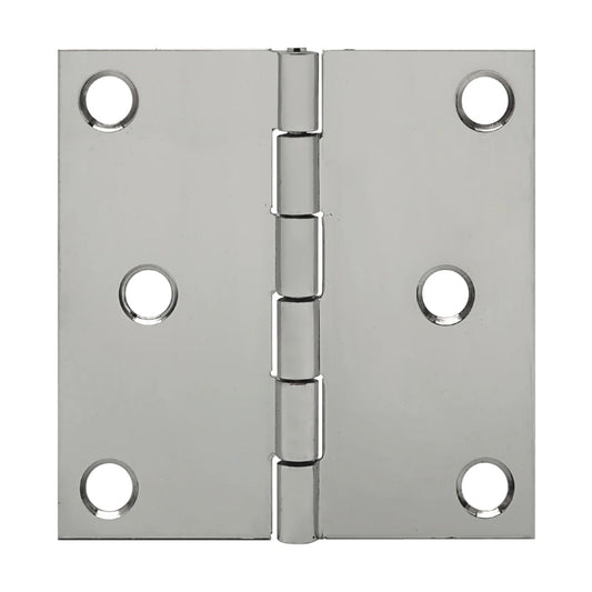 Stainless Steel Electro-Polished Finish Butt Hinge, Open Width 3.00", Hinge Length 3.00"