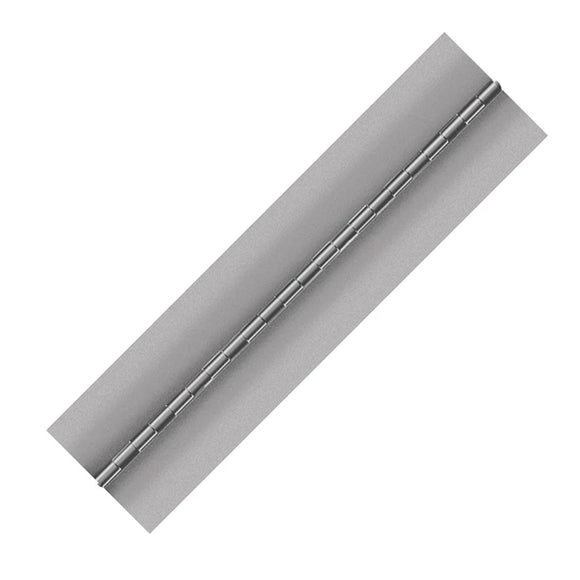 Stainless Steel Mill Finish Continuous Hinge, Blank, Material Thickness: 0.050