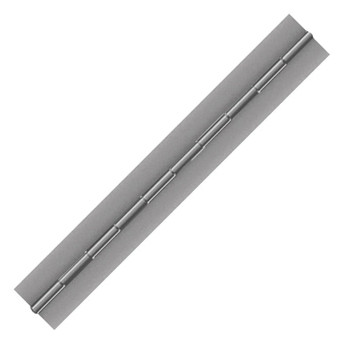 Stainless Steel Mill Finish Continuous Hinge, Blank, Material Thickness: 0.060"