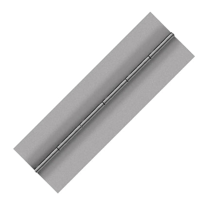 Stainless Steel Mill Finish Continuous Hinge, Blank, Material Thickness: 0.120"