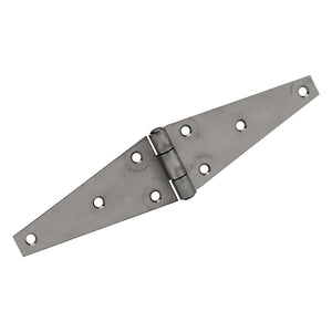 Stainless Steel Strap Hinge, Countersunk Holes, Material Thickness: 0.120"
