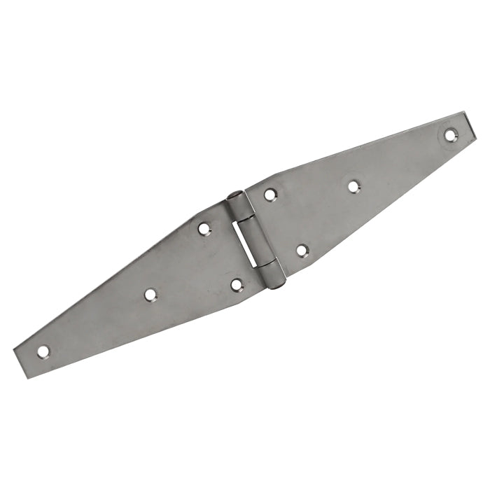 Stainless Steel Strap Hinge, Countersunk Holes, Material Thickness: 0.120"