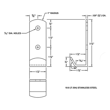 Stainless Steel Cane Hook