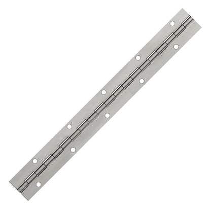 Aluminum Continuous Hinge, Staggered Holes, Material Thickness: 0.040"