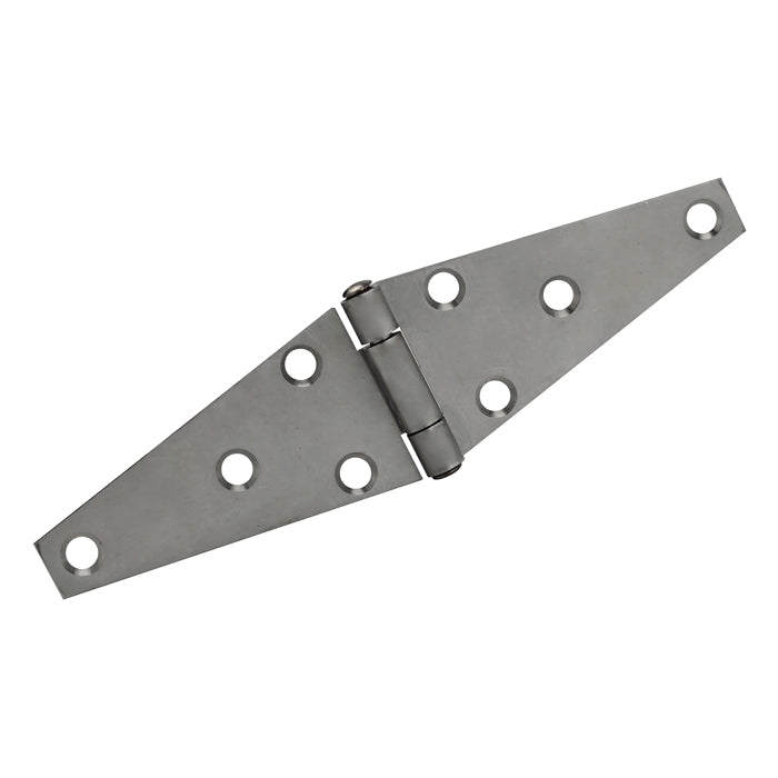 Stainless Steel Strap Hinge, Countersunk Holes, Material Thickness: 0.090"