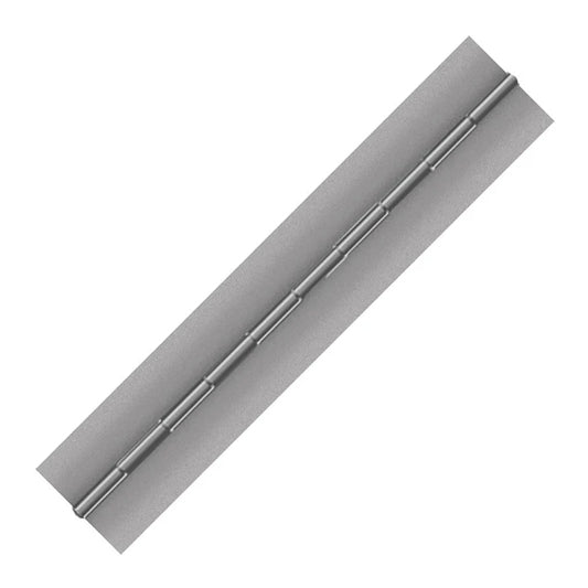 Titanium Continuous Hinge, Blank, Material Thickness: 0.060", Open Width 2.00", Hinge Length 36", Pin Diameter 0.125"