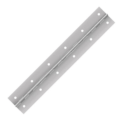 Aluminum Continuous Hinge, Holes, Material Thickness: 0.040"