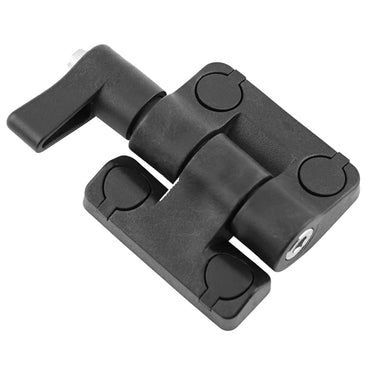 Plastic Friction Hinge, ADJ Plastic Hinge With Locking Lever, Medium, 180 Deg Rated, With Cap Covers