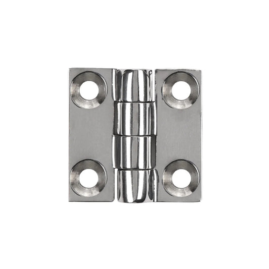 Marine Cast Hinge, Screw Size: 10, Material Thickness: 0.185", Open Width 1.50", Length 1.50", Type Straight Sides