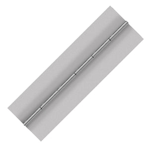 10055<br><b>ALUMINUM CONTINUOUS HINGE</b><br>A-120400-375-2 X 72" B<br>No Holes<br>Mat. Thickness - .120"/11 GA<br>Open Width - 4"<br>Knuckle Length - 2"
