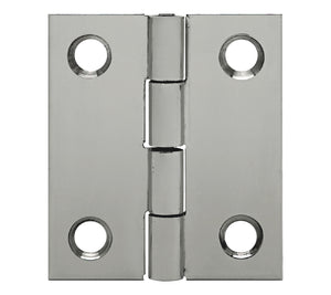 10073<br><b>STAINLESS STEEL <br>BUTT HINGE</b><br>Mat. Thickness -  0.060"/16 GA<br>Open Width - 1.75"<br>Length – 2.00"<br>Countersunk Holes<br>SSB-60175-200 HC