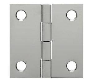 10074<br><b>STAINLESS STEEL BUTT HINGE<br></b> Mat. Thickness - 0.060"/16 GA<br>Open Width – 2.00"<br>Length – 2.00"<br>Countersunk Holes<br> SSB-60200-200 HC
