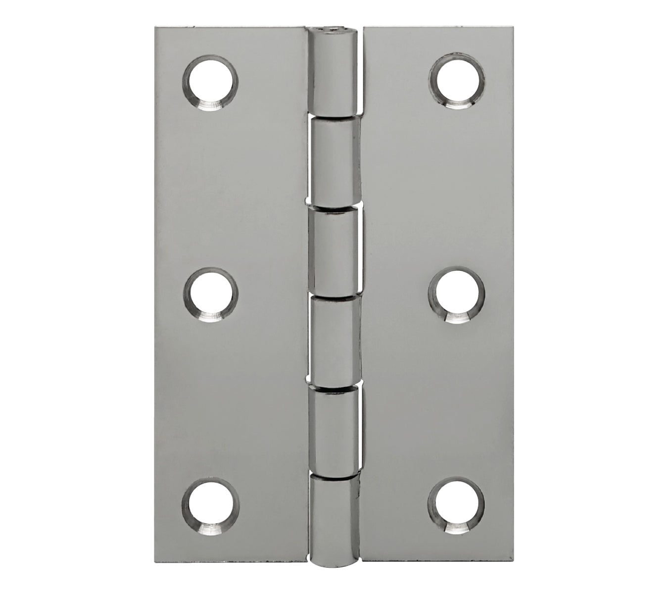 10075<br><b>STAINLESS STEEL BUTT HINGE<br></b> Mat. Thickness -  0.060"/16 GA<br>Open Width – 2.00"<br>Length – 3.00"<br>Countersunk Holes<br> SSB-60200-300 HC