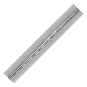 10277<br><b>ALUMINUM CONTINUOS HINGE<br></b>A-50125-125-5 X 72" B<br>No Holes<br>Mat. Thickness - .050"/18 GA<br>Open Width - 1.25"<br>Knuckle Length - .5"