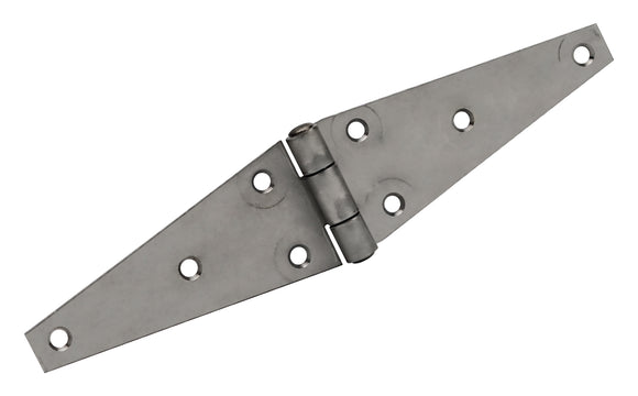 10834<br><b>STAINLESS STEEL<br>STRAP HINGE<br></b>SSS-120600-250 HC<br>Countersunk Holes<br>Mat. Thickness - .120