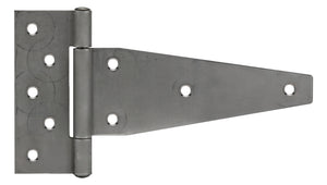 10844<br><b>STAINLESS STEEL<br>TEE HINGE<br></b>Mat. Thickness - .120"/11 GA<br>Strap Leaf Width - 8.00"<br>Open Width - 10.25"<br>Length – 5.50"<br> Countersunk Holes <br>SST-120800-550 HC