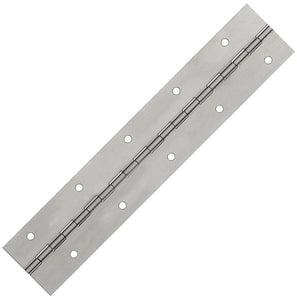 11582<br><b>ALUMINUM HINGE<br>STAGGERED HOLES<br></b>A-40200-093-5 X 72" P<br>Mat. Thickness - .040"/19 GA<br>Open Width - 2"<br>Knuckle Length - .5"