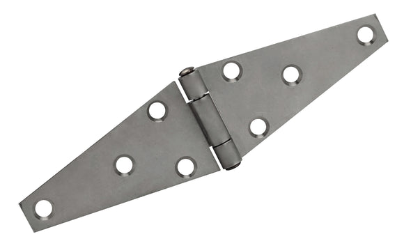 11595<br><b>STAINLESS STEEL STRAP HINGE<br></b>SSS-90400-200 HC<br>Countersunk Holes<br>Mat. Thickness - .090