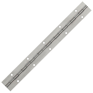 12513<br><b>ALUMINUM CONTINUOUS HINGE</b><br>A-40125-093-5 X 72" P<br>Mat. Thickness - .040"/19 GA<br>Open Width -1.25"<br>Knuckle Length - .5"