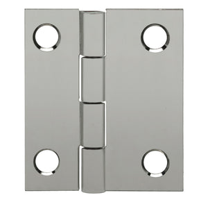 12682<br><b>STAINLESS STEEL<br>UNEVEN LEAFS BUTT HINGE</br></b> Mat. Thickness - 0.060"/16 GA<br> Open Width - 1.75"<br>Length – 2.00"<br>Countersunk Holes <br>SSB-60175-200 HC
